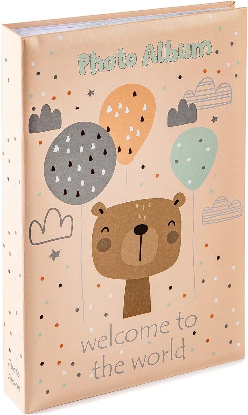 Memo Photo Album 4x6 300 Photos, Family Baby Kids Cute Photo Album with Writing Space