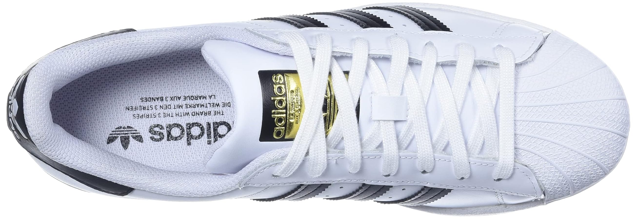 adidas ブラック/ホワイト スニーカー 9 US superstar Amazon | アディダス オリジナル メンズ スーパースター