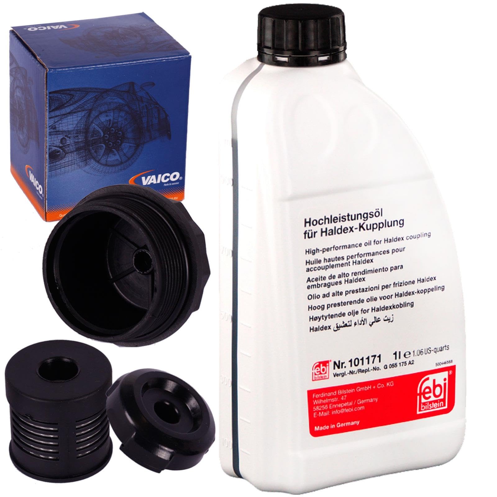 Febi 101171 Haldexöl +öl-Filter | V10-2685 (für / quattro) Getriebeöl für Golf 4 4-motion A3 TT S3 quattro