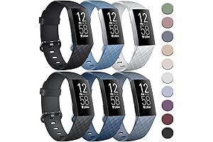 TOBfit 4 Pack Sport Bands Compatible with Fitbit Charge 4 Bands /...