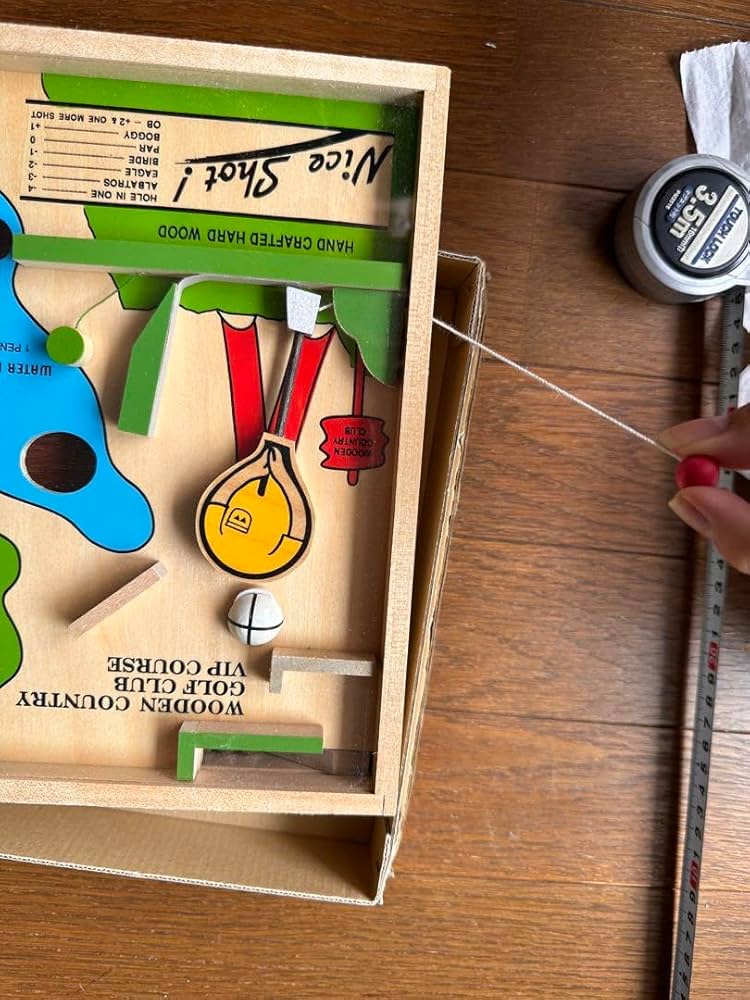 Amazon | 木製玩具 レトロ WADA ゴルフ ボードゲーム おもちゃ