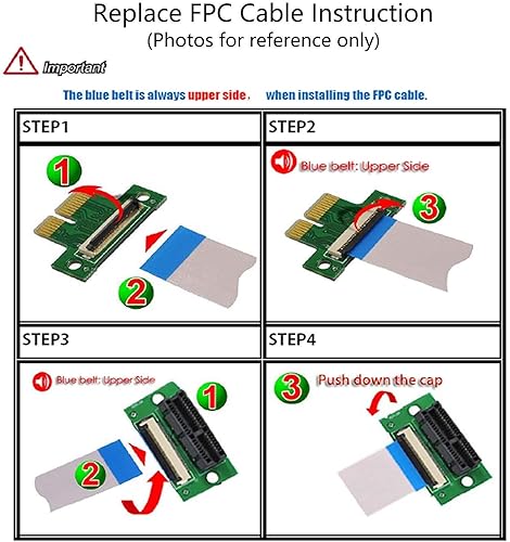Miniatura 7 de HLT PCI-e PCI Express 36PIN 1X Cable de extensión extensor con conector chapado en oro (longitud de línea: 7.9 in)