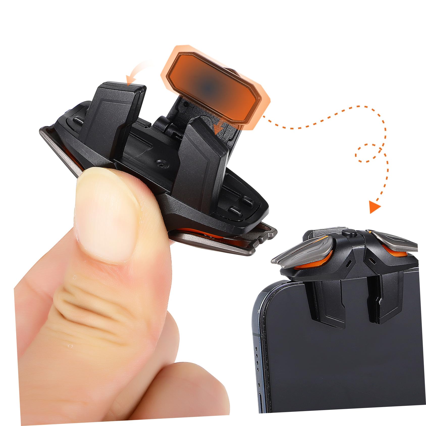 RORPOIR Mobiler Gaming Controller Trigger für Gamecontroller mit Kabel Gaming Handschuhe PC aus Abs Kunststoff für Handy Spiele