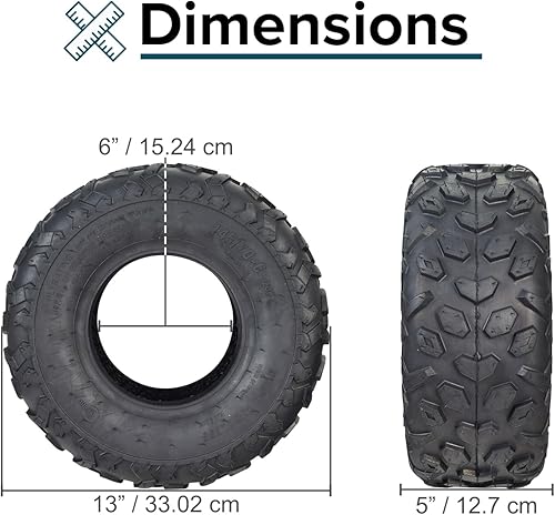 Miniatura 5 de AlveyTech Neumático 14570-6 con banda de rodadura Knobby para mini bicicletas Coleman CC100X y CT100U (juego de 2)
