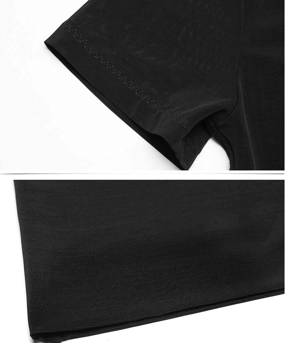 Short Sleeve Compression Tank Top Hide Mans Boobs Slimming Body Shaper Zipper Vest Underwear Shapewear