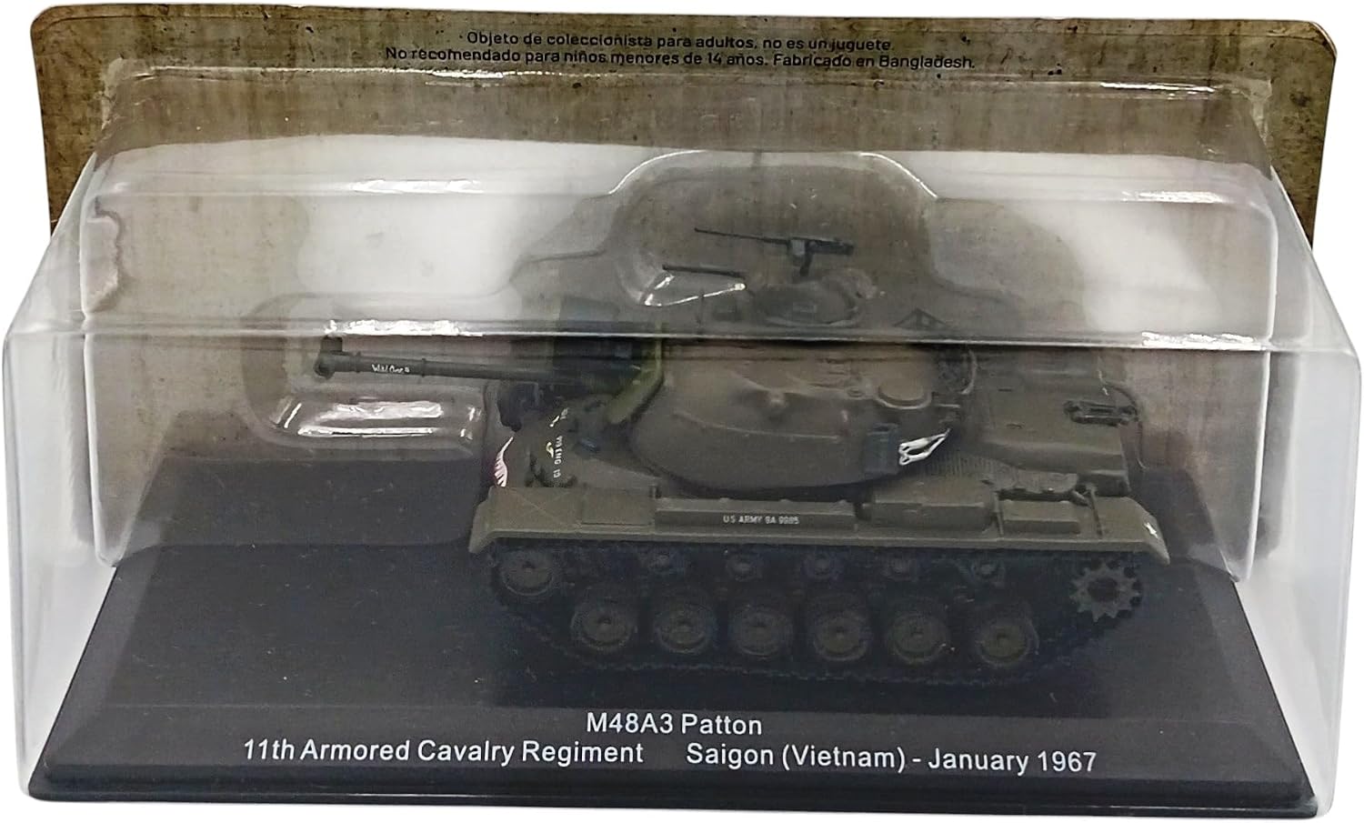 OPO 10 - M48A3 Patton Battle Tank, US Army Saigon, Vietnam 1967-1/72 Scale - CM002