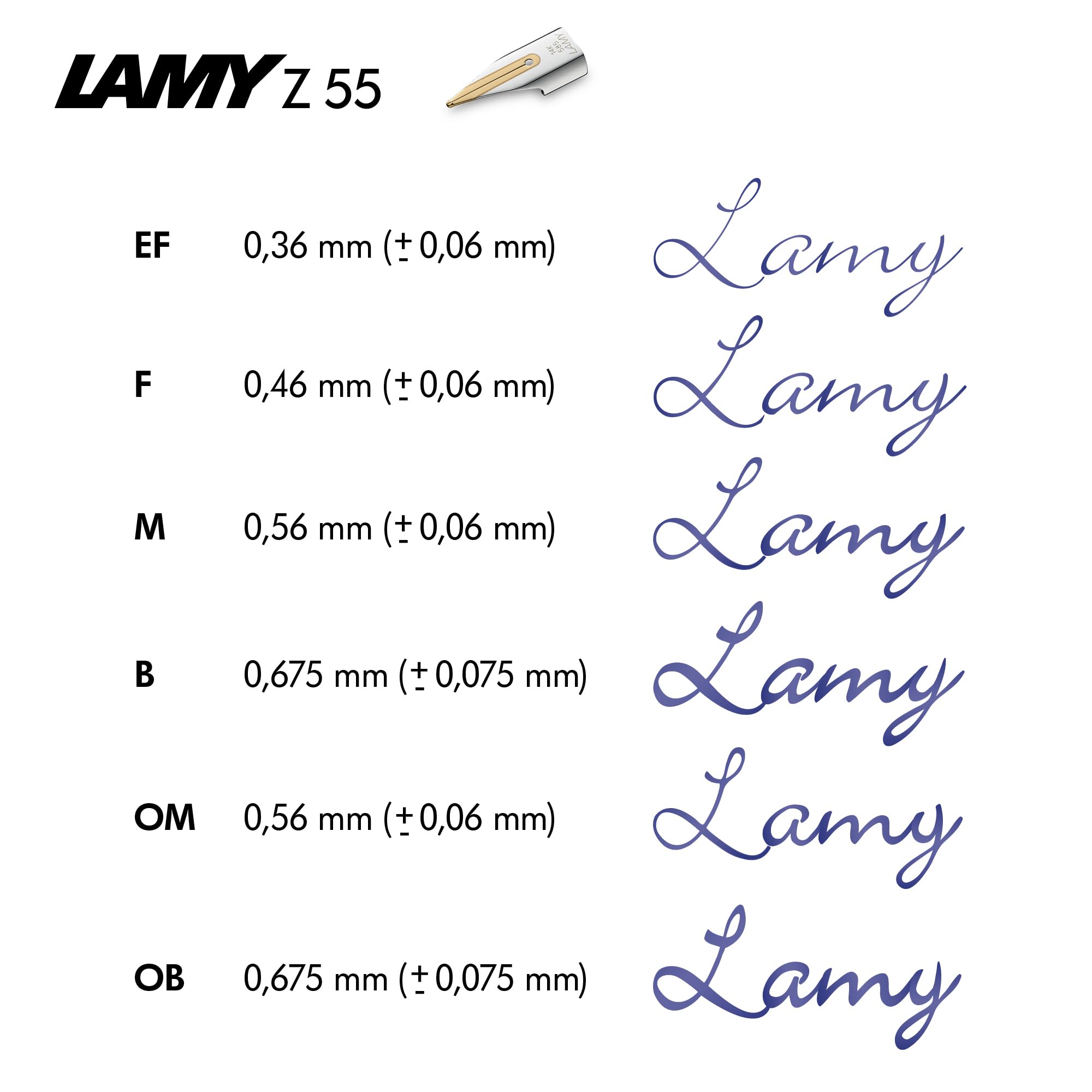 LAMY accent Füllhalter 098 – Füller im schwarzen, hochglänzenden Lack-Finish mit austauschbarem, diamantiertem Griffstück und 14 Kt. Goldfeder, partiell platiniert – Federstärke B