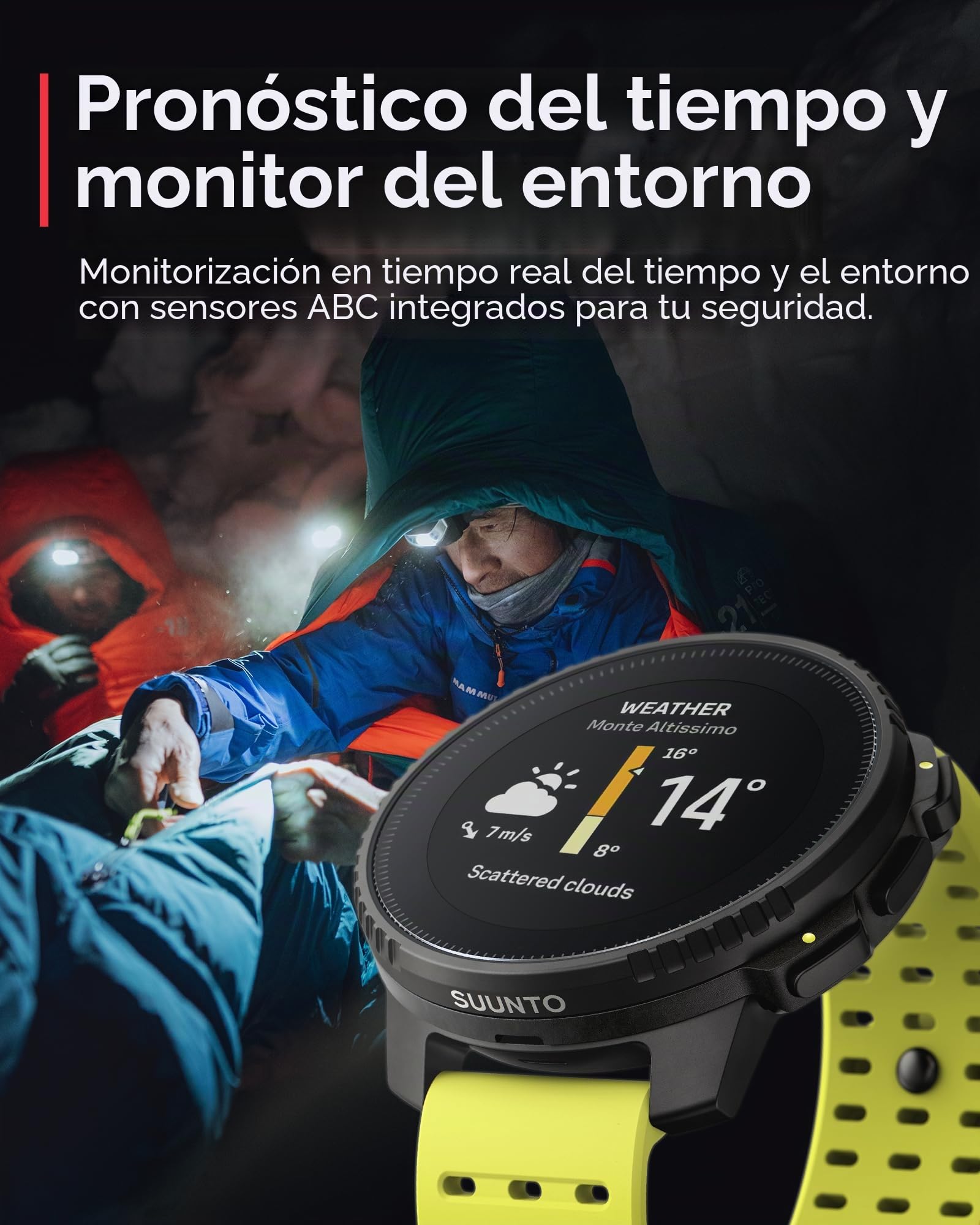 SUUNTO Vertical: Reloj GPS de Aventura, Pantalla Grande, mapas sin conexión, Carga Solar