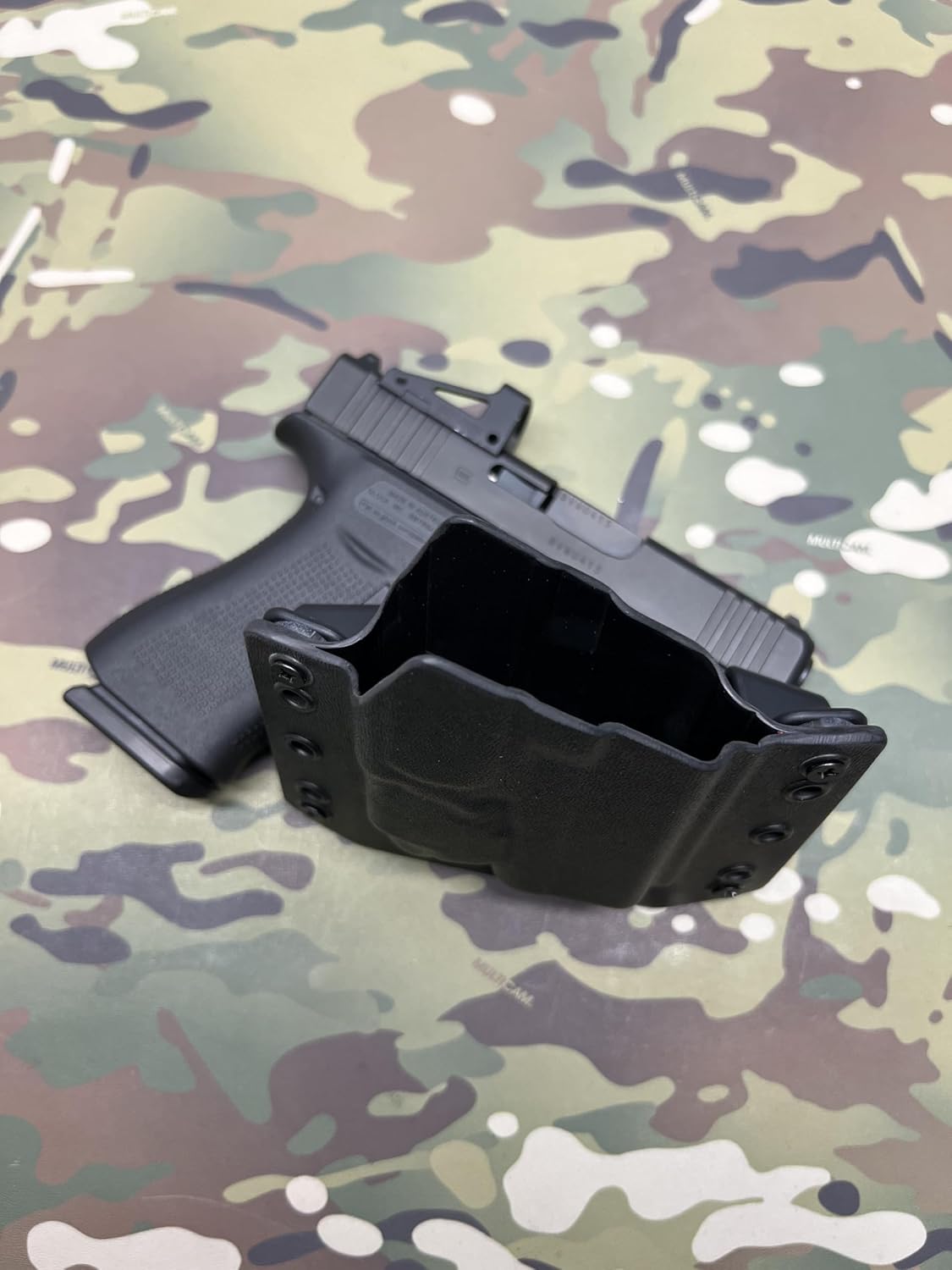 TR Holsters Black Kydex Holster Compatible with Glock 43x MOS Surefire XSC