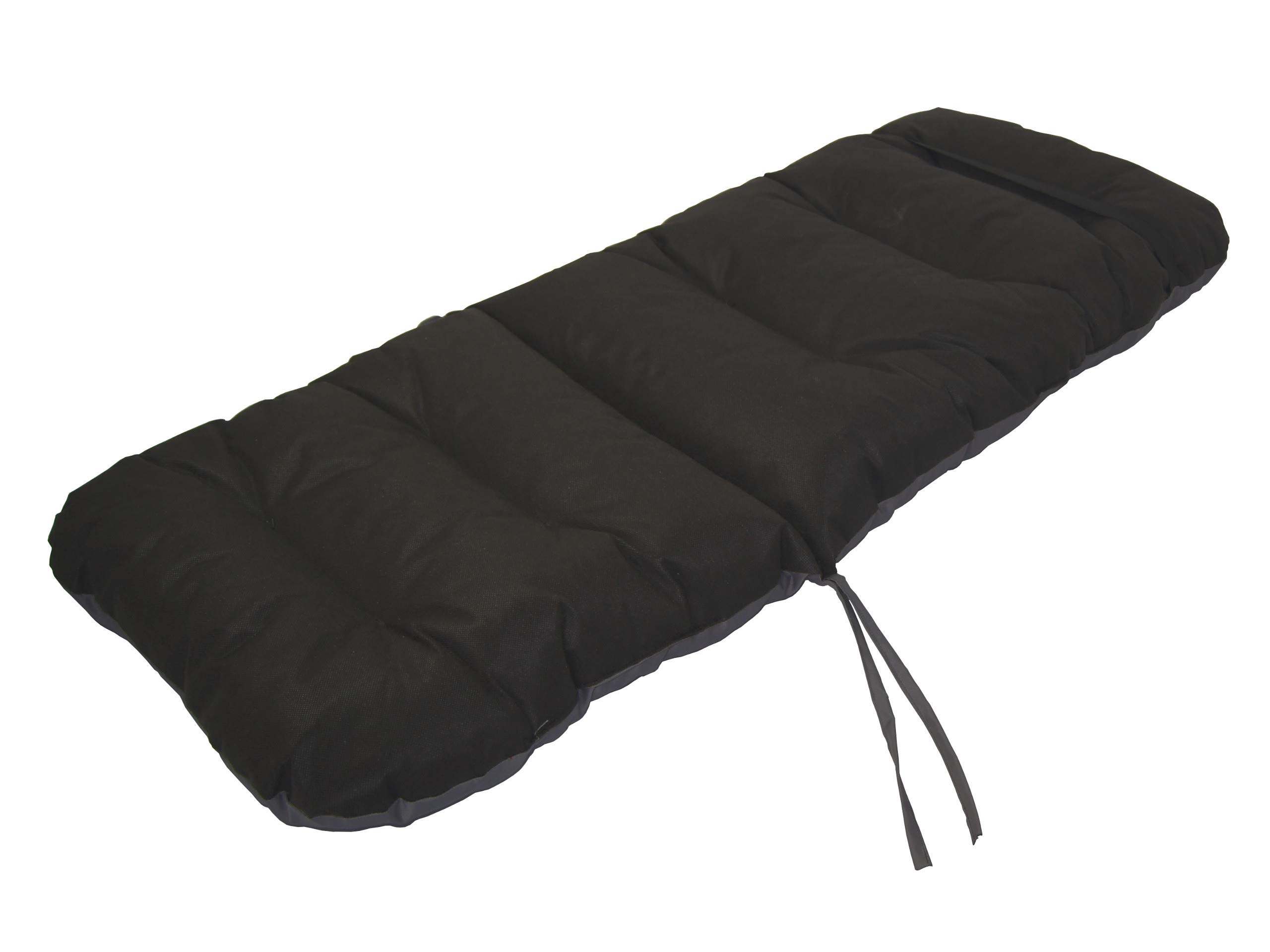 4X Stuhlauflagen für Gartenmöbel Sitzpolster für Hochlehner Gartenmöbelauflagen, Chair, Gartenstuhl-Auflage - 120 x 48 x 7 cm - Grau/Graphit - 4 Stück