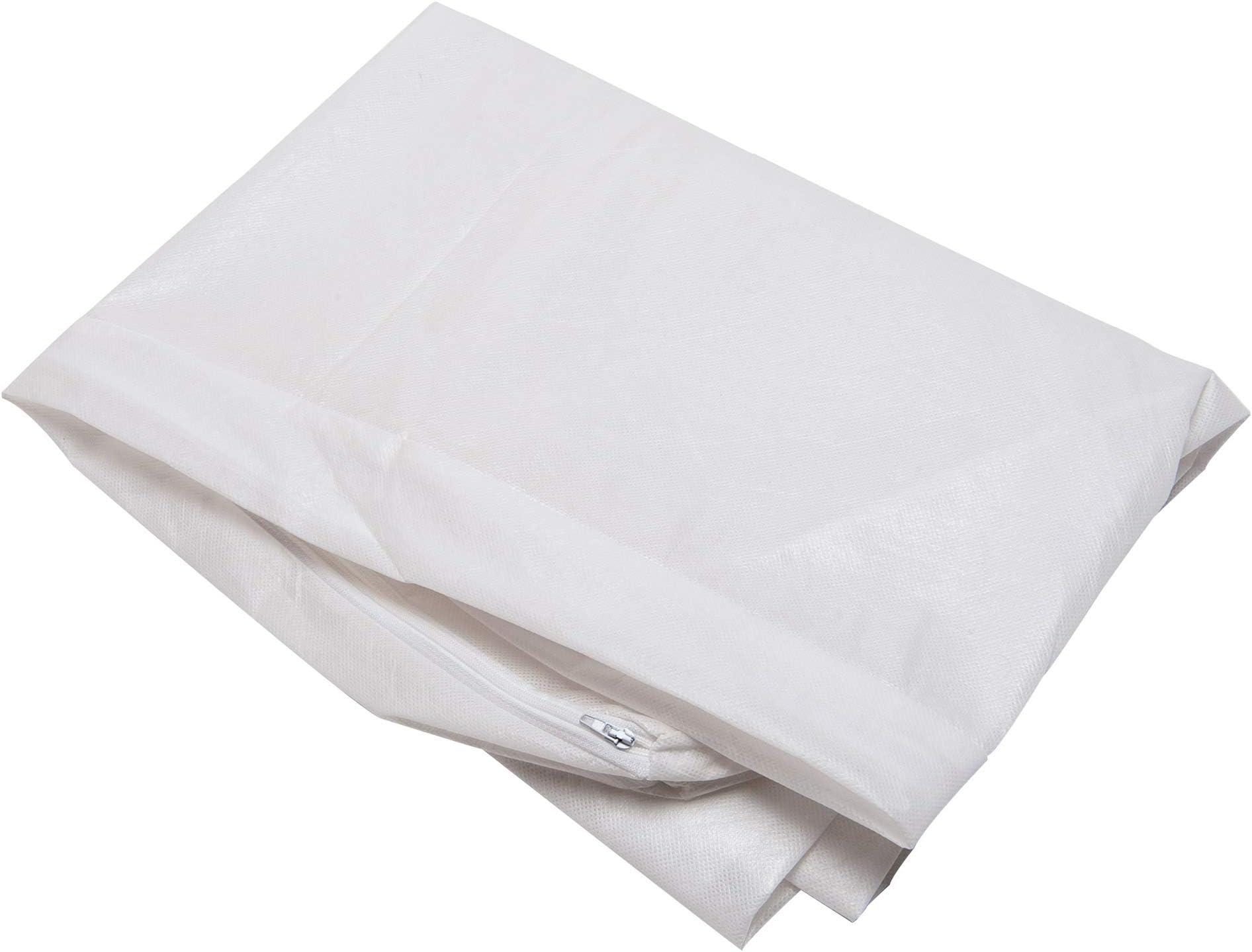 FurhavenDog Bed Liner Water-Resistant Foam Mattress Protector Cover - White, Large