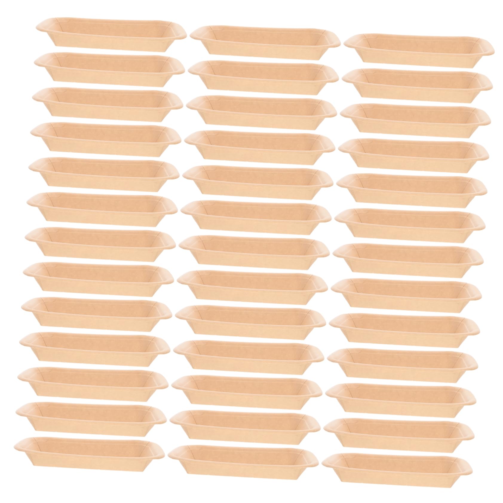 Beavorty 50Pcs Disposable Paper Food Trays Durable Serving Plates for Seafood Bbq Crab Parties and Events for Restaurants and Gatherings