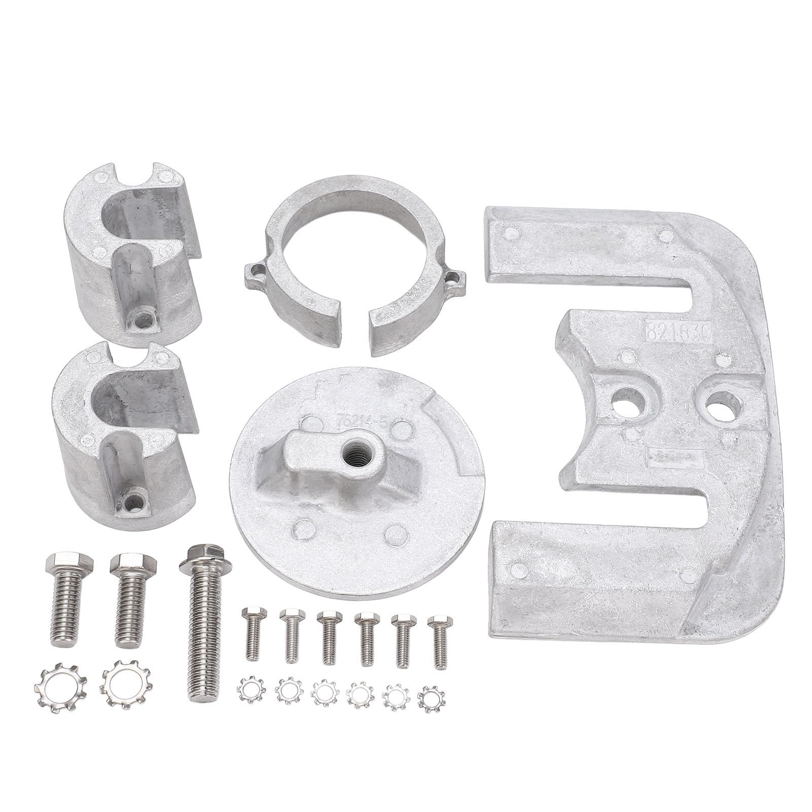 Akozon Kit de ánodo de Aluminio, Juego de Barco Marino de Protección óptima para MerCruiser Bravo 1, 22 Unidades de Popa