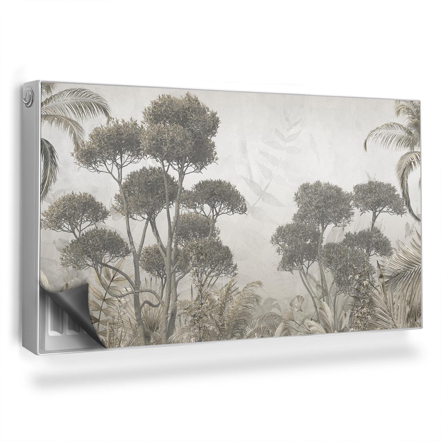 Tapis design pour radiateurs 110x60 cm cache radiateur magnétique arbres pastel