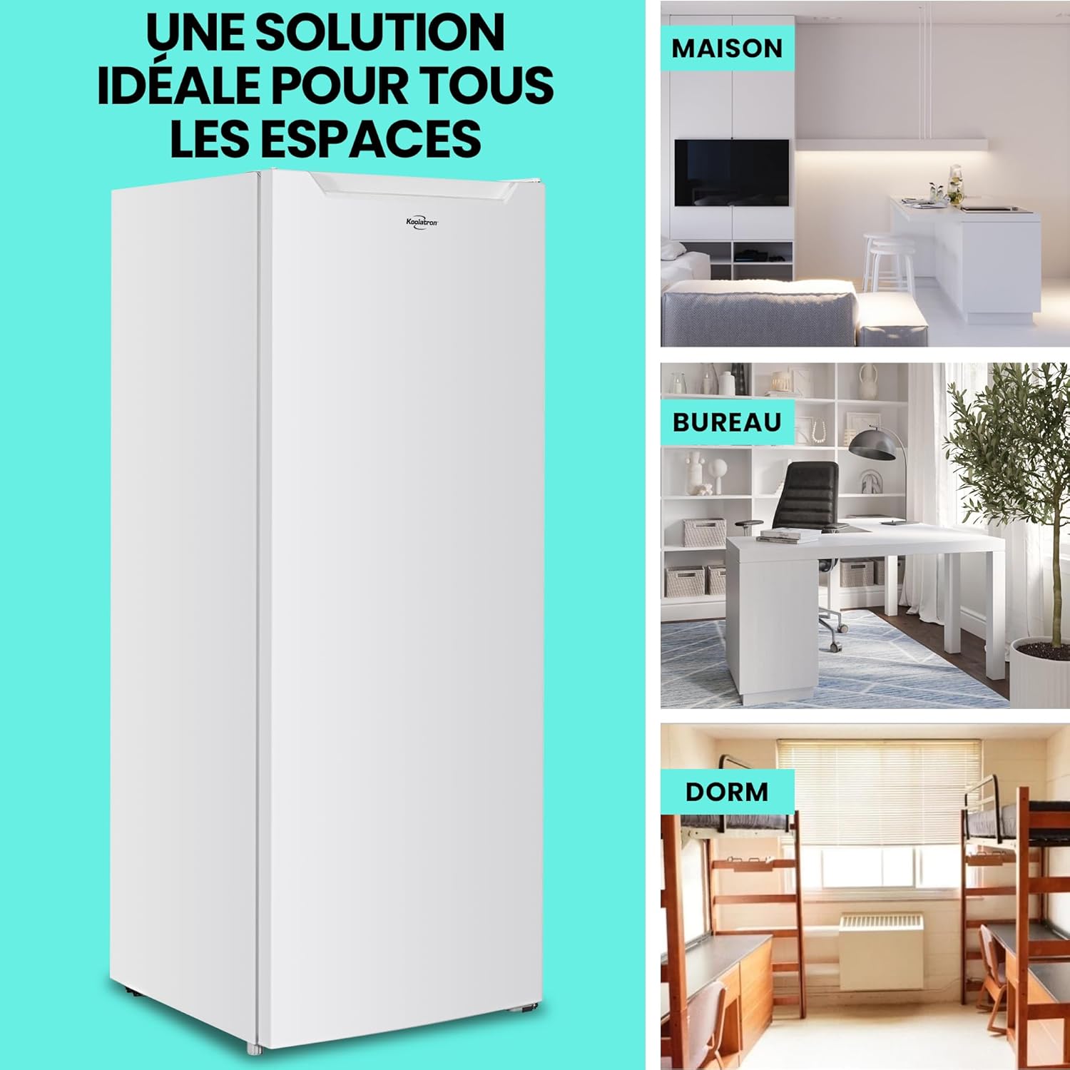 Koolatron 5.9 Cubic Feet Capacity Upright freezer - 5 fixed grid shelves, Garage Ready, Meat Storage, Manual Defrost, Space Saving, Congelador For Home, Apartment, Basement, Dorm, Room, White