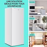 Koolatron Congélateur compact droit, 5.9 Cu ft (168L), Blanc, Design manuel de dégivrage, Espace-sauvegarder dos plat, Porte réversible, pour la maison, Appartement, Condo, Chalet