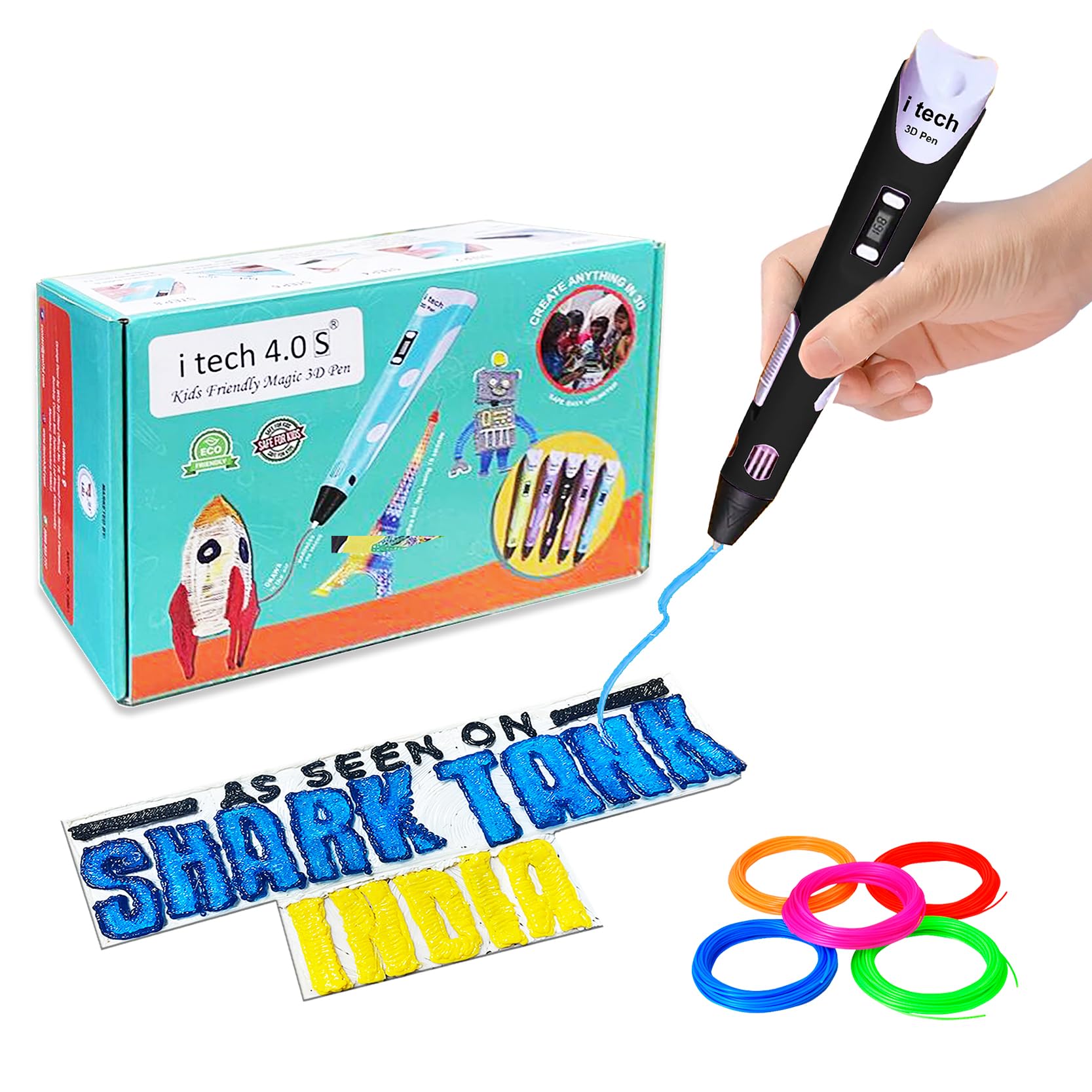 WOL3D itech Kids Friendly Magic 3D Pen 2024 Super value Pack (Black) With (5 In 1) 5m Pla 3D Pen Filament Pack (5Pcs) (B0B3DQHQD2) Amazon Price History, Amazon Price Tracker