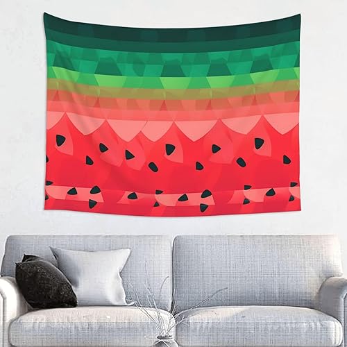 FodPand Gradient Watermelon Tapestry Wall Hanging 29x37in Tapestries Wall Backdrop