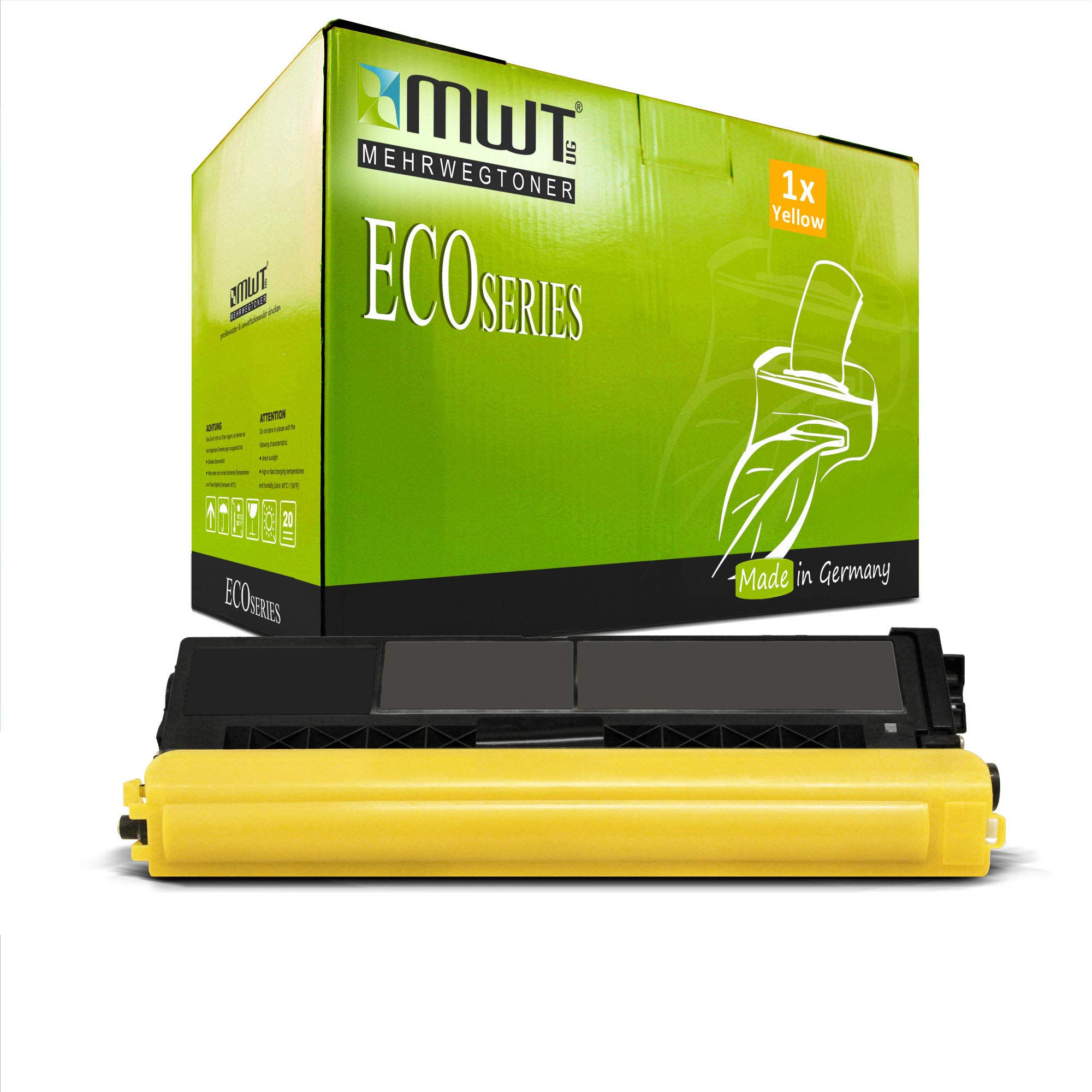 1x Kraft Office Supplies toner cartridge compatible for Brother DCP 9270 CDN replaces TN-328Y TN328Y yellow