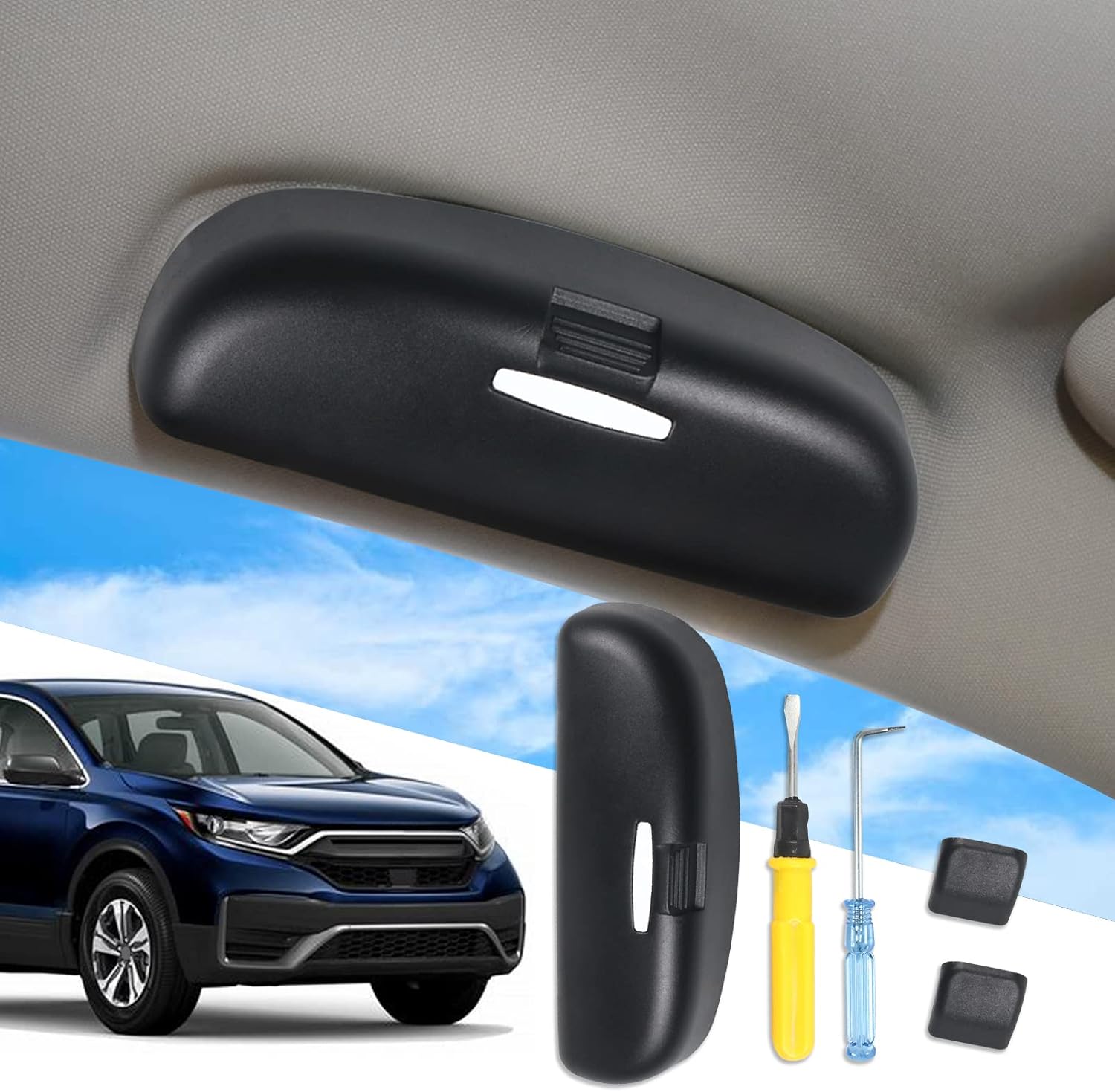 GAFAT Brillenhalter Für Kia EV6 2021-2023 - Sonnenbrillen Organizer Beifahrerseite