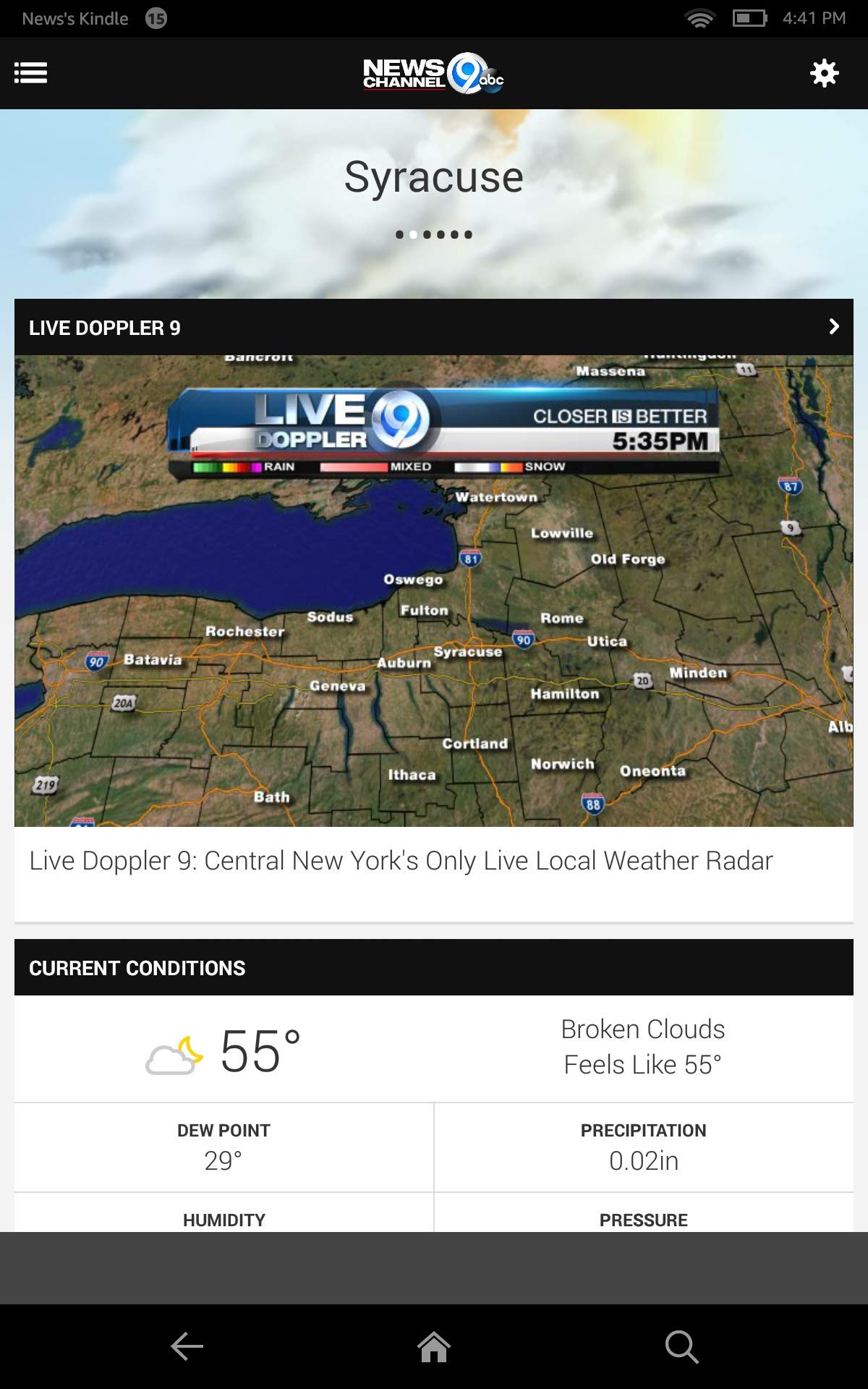 NewsChannel 9 WSYR Syracuse - App on Amazon Appstore
