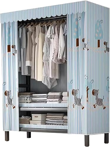 large closets Large Closet Metal Frame Clothes Closet with Thick Cloth Cover Closet for Clothes Saves Space Portable Wardrobe Closet Space-saving