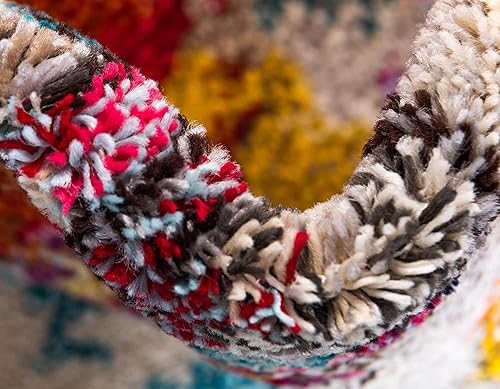 Miniatura 7 de Tapete Unique Loom colección Jardin para múltiples áreas, abstracta, vibrante, Polipropileno, MultiBeige