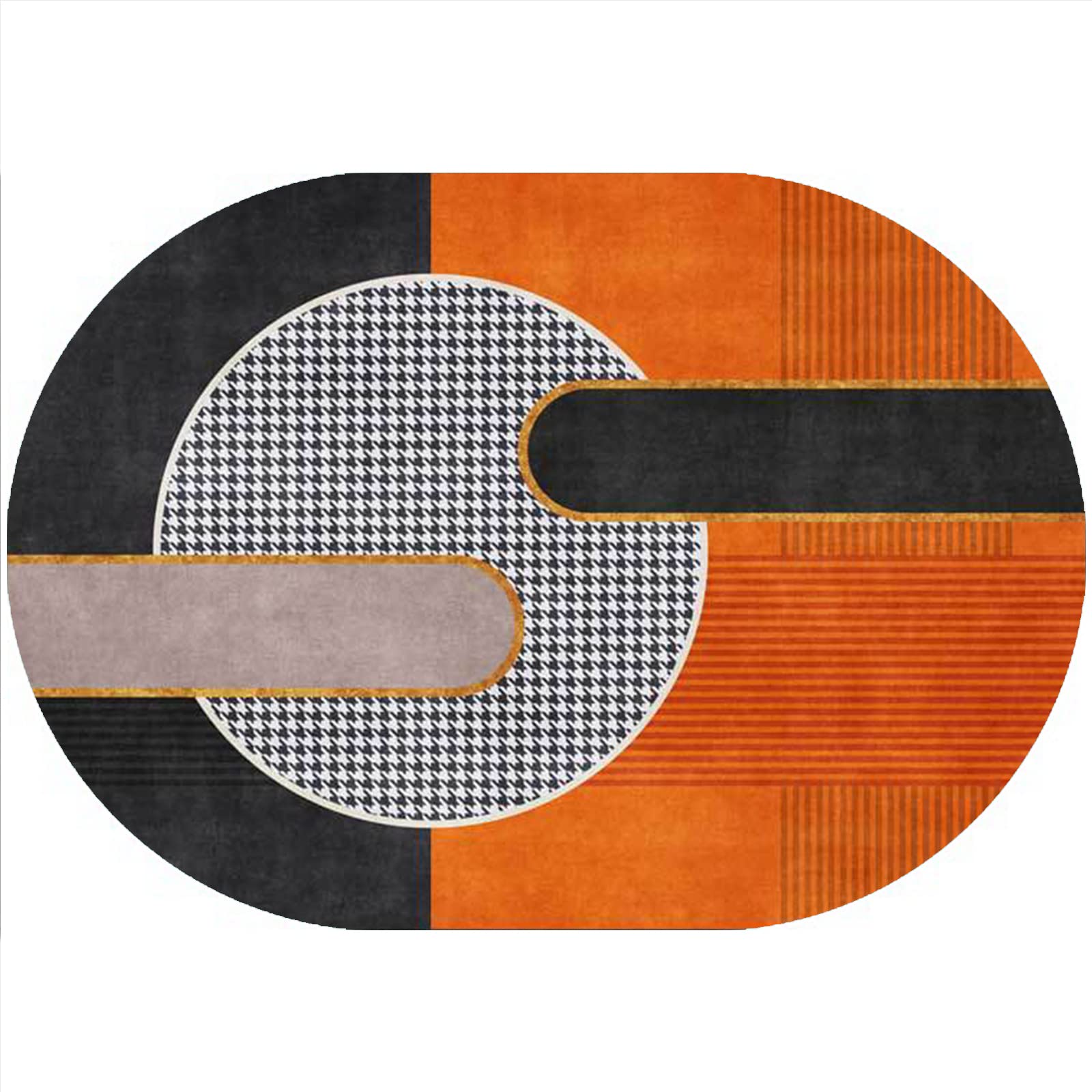 Tapis de couloir antidérapant et doux pour entrée colorée