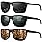 KALIYADI Polarized Sunglasses Men, Lightweight Mens Sunglasses Polarized UV Protection Driving Fishing Golf (Black/G15/Brown)