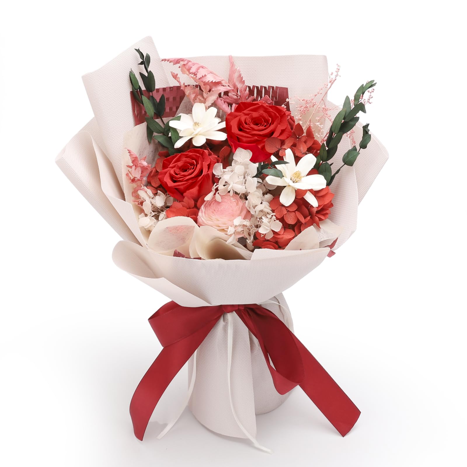 Flowers for Delivery Prime Real Preserved Flower Bouquets That Last 3-5 Years Forever Flowers Bouquet Mothers Day Gifts for Mom Anniversary Birthday Gift for Her Women Mom Grandma Wife Friends