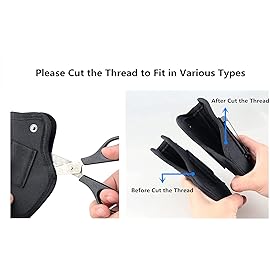 Vacod Universal Gun Holster for Concealed Carry Inside or Outside The Waistband Pistols Holsters for Right and Left Hand Draw Holster for Men/Women Fits Subcompact and Compact Handguns,Black (2)