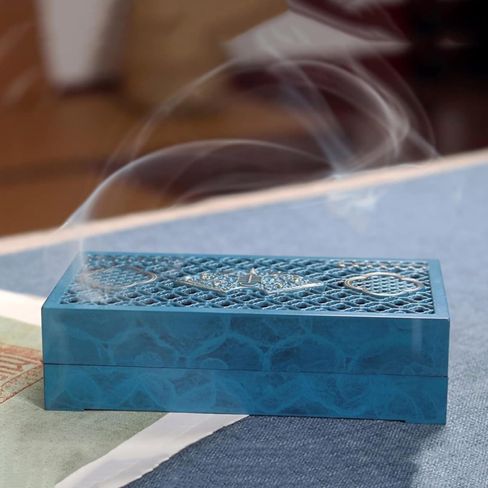 Kit per la creazione di incenso, bruciatore di incenso in ottone con cucchiaio, pala e pennello per accessori profumati fai da te