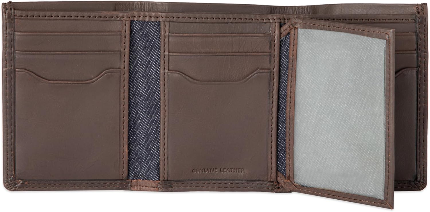 Levi's Men's RFID Trifold Wallet-Sleek and Slim Includes ID Window and Credit Card Holder - Image 4