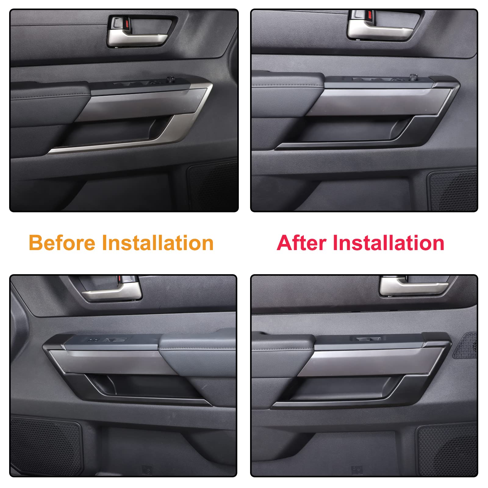 Aunginsy Front Door Anti Kick Panel Trim Compatible With Subaru Crosstrek 2024 2025 Car Real