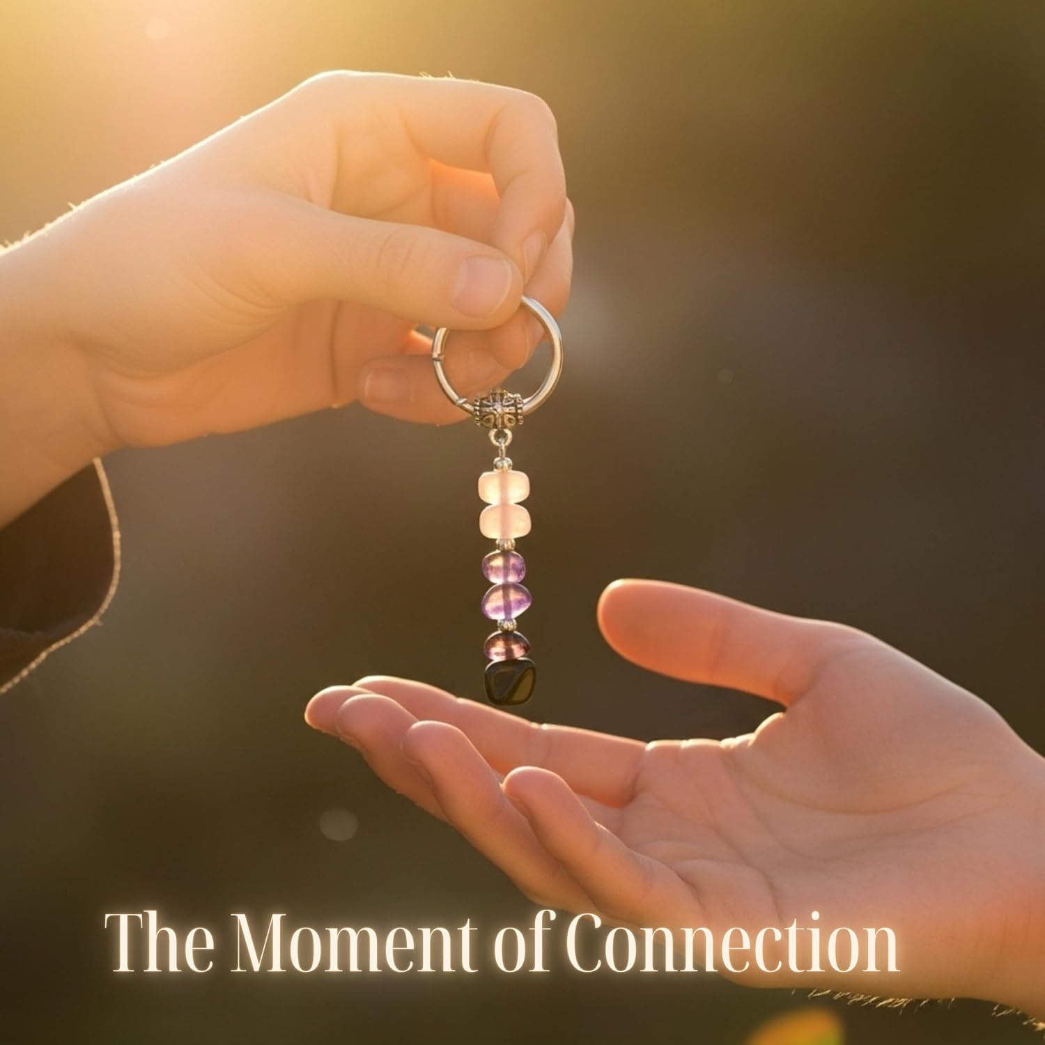 Keychain for Women – Unique Charm with Healing Crystals, Farewell Gift for Coworker, Pocket Positivity Accessory - Image 3