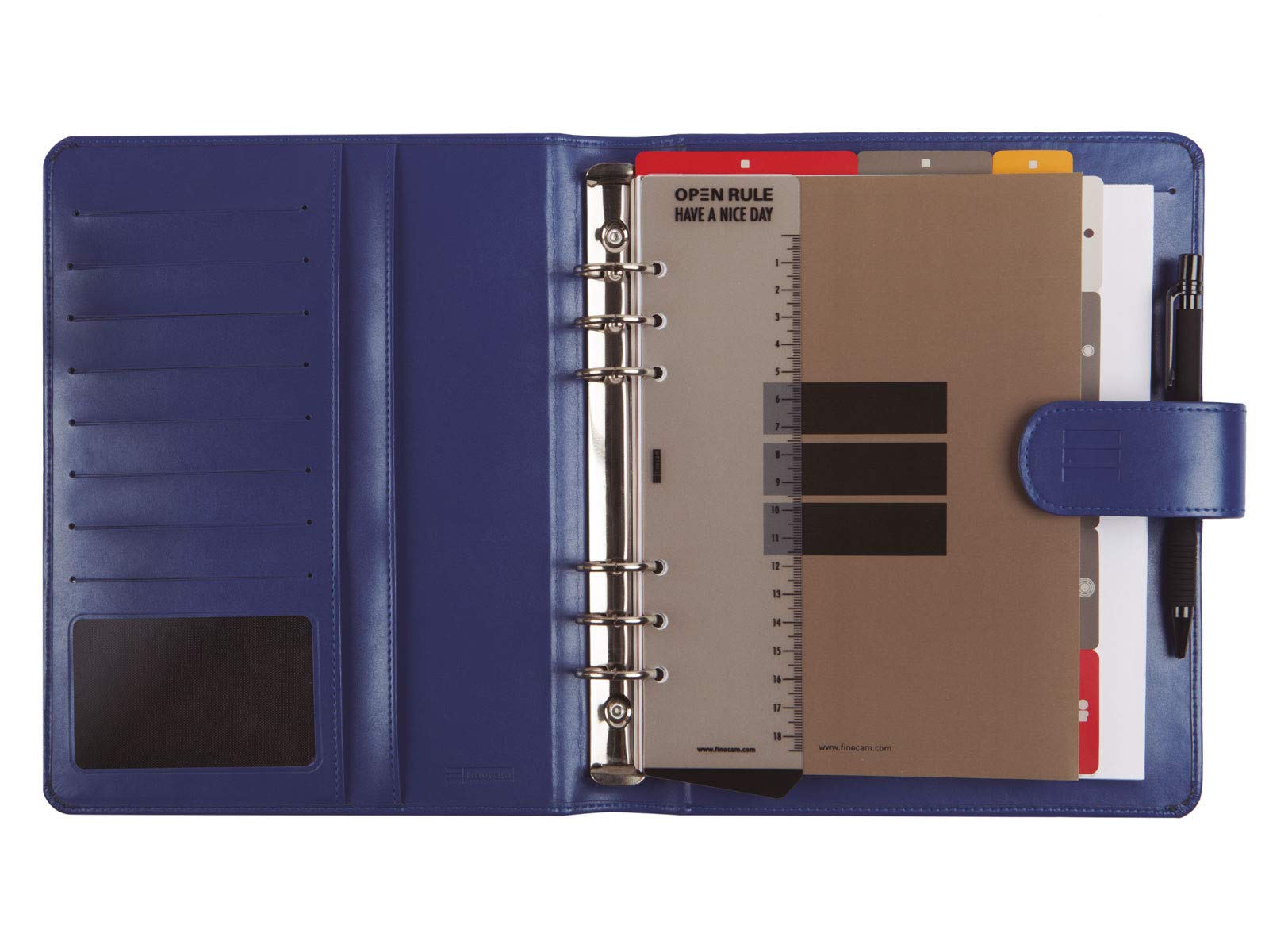 Finocam Club – Agenda organizer settimanale verticale spagnolo, colore: blu