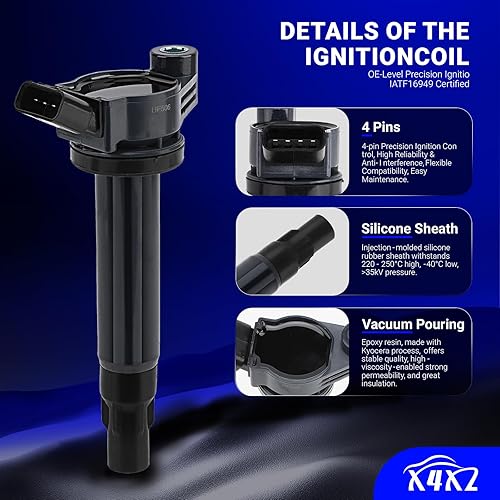 Vista 25 de Paquetes de bobina de encendido UF549 y bujía de iridio doble 9029, para Nissan Altima Versa Sentra Rogue Cube NV200 Pathfinder Infiniti FX50 M56