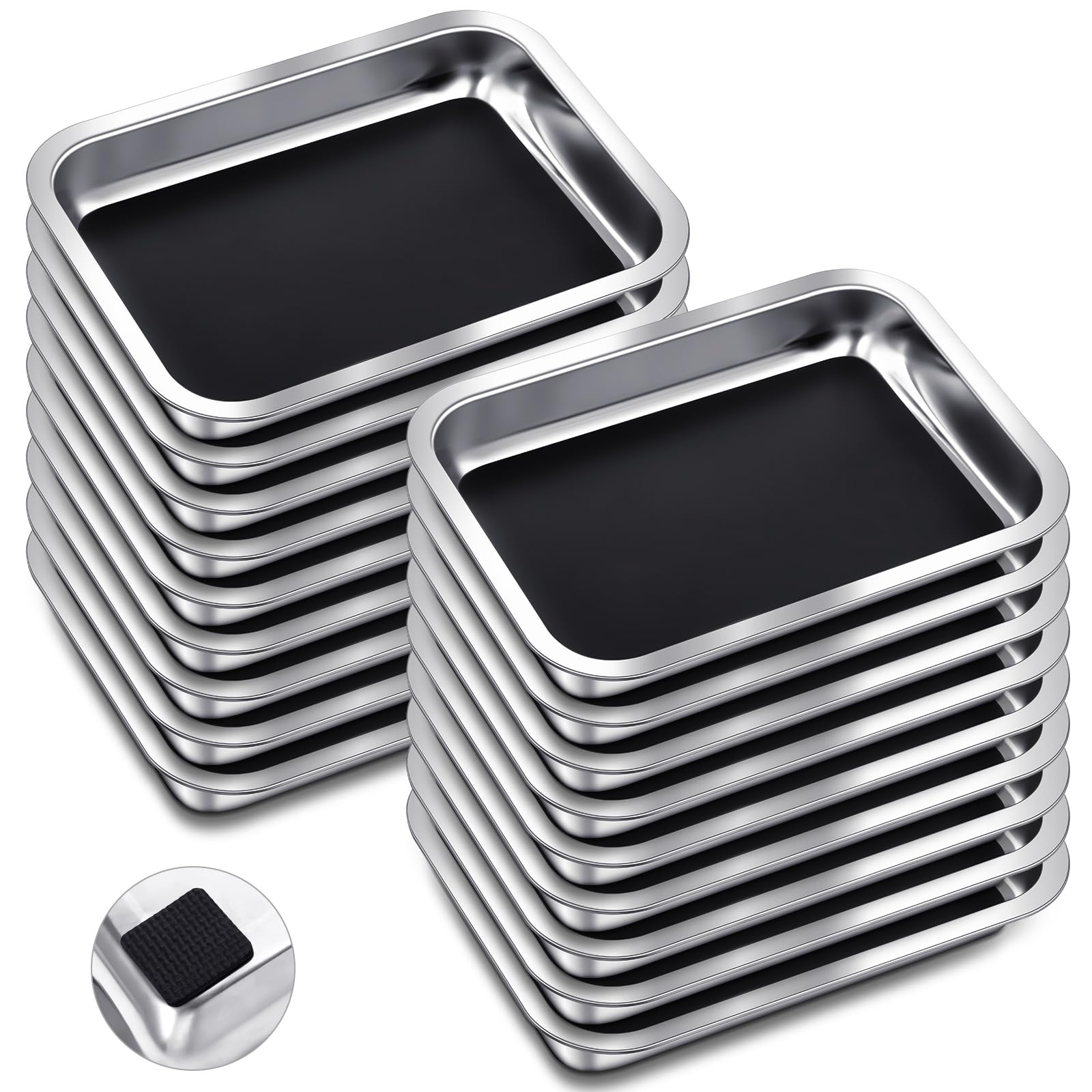 Conelist 8 Set 12.2 x 8.27 Inch Dissection Pan with Wax, Black — Amazon image 17