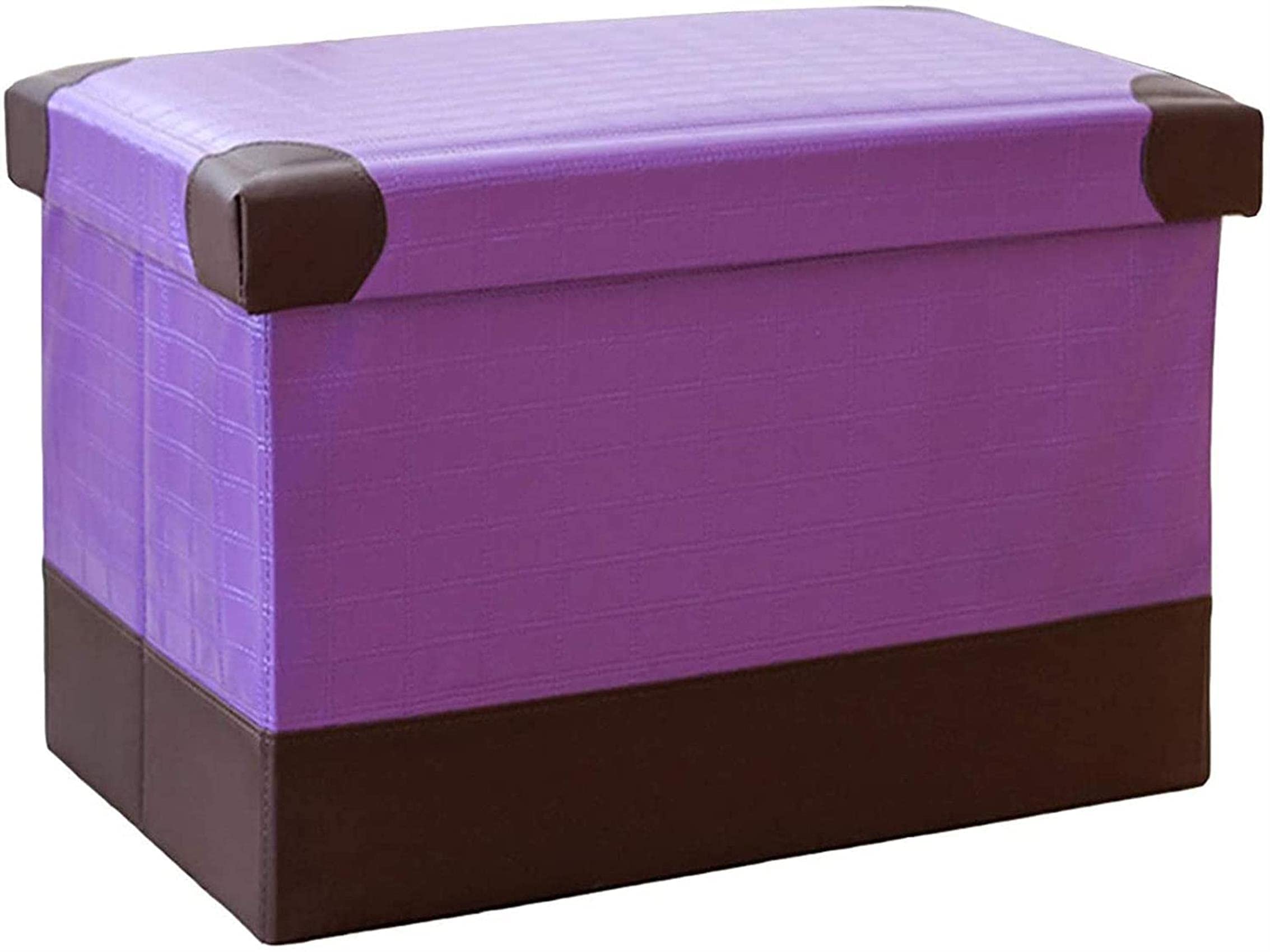 Poufs de rangement en cuir pour une entrée ordonnée