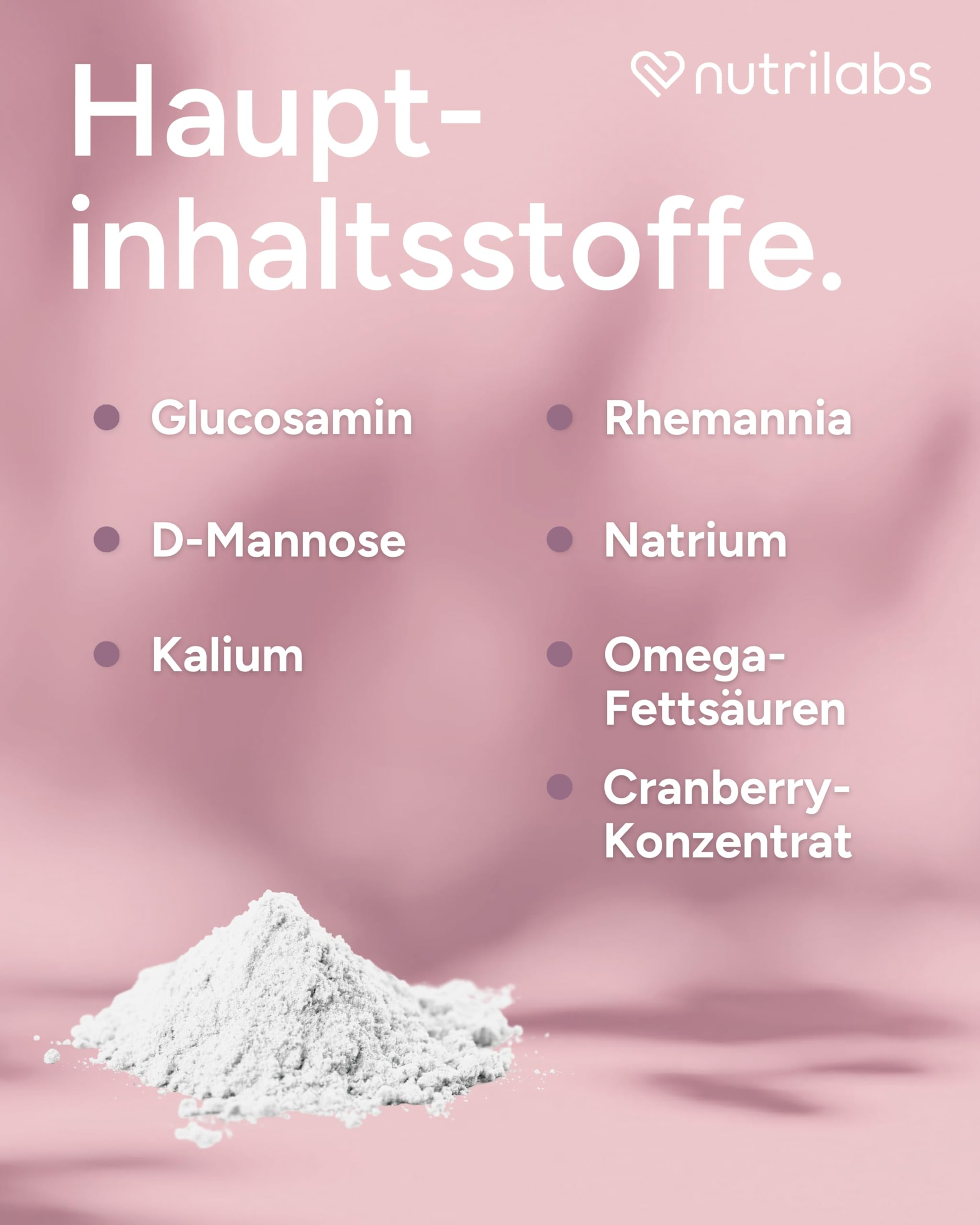 NutriLabs Felurit® Pulver 100 g - Katzen Nahrungsergänzung mit Glucosamin, D-Mannose, Cranberry-Konzentrat u.v.m. - wichtige Nährstoffe - Gesundheitsprodukte für Katzen