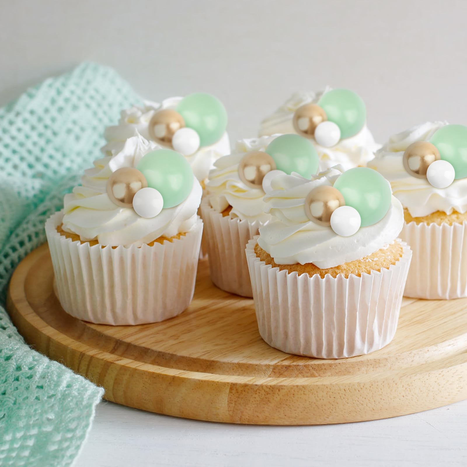 Decorazioni Per Torta A Tema Orso, Palline E Topper Per Torta Blu