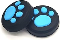Vista 3 de Palanca de mando analógica de silicona para Nintendo Switch NS y Switch Lite Controller Joy-Con pulgar (combinación azul 2 piezas)