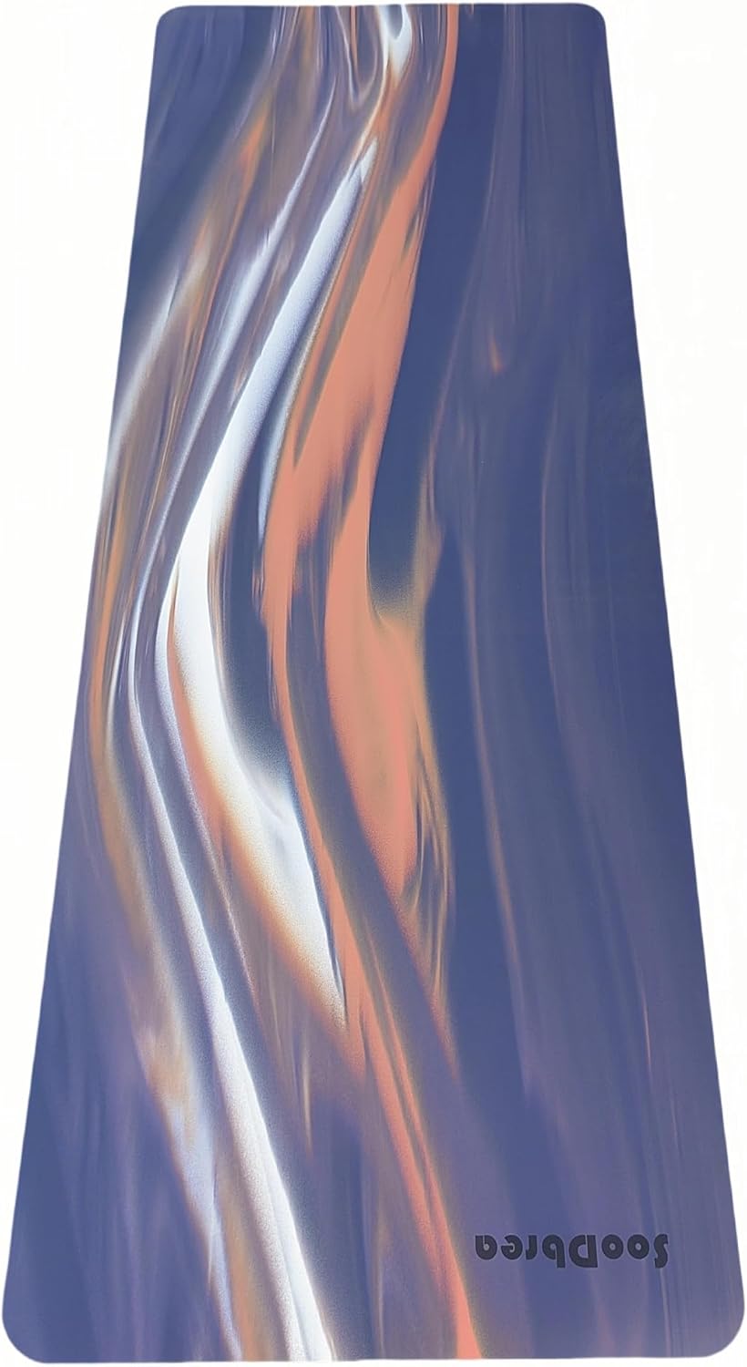 Premium 5mm Print Non-Slip Yoga Mat with bag, Limited Gradient Color,Professional-Grade Grip|For Beginners and advances‌ in Yoga & Pilates