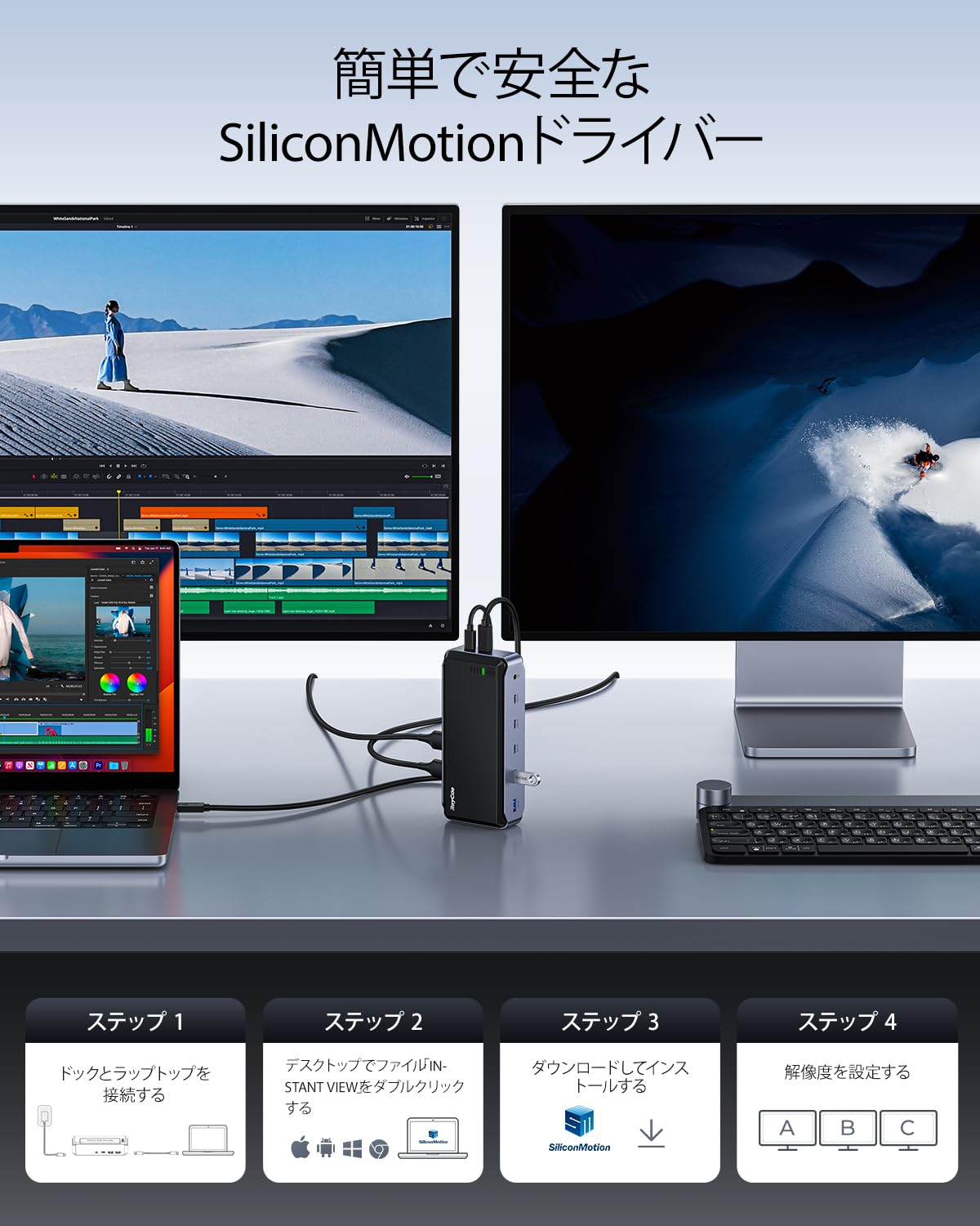 Amazon.co.jp: RayCue 13IN1 ドッキングステーション USB-C Dock 100W