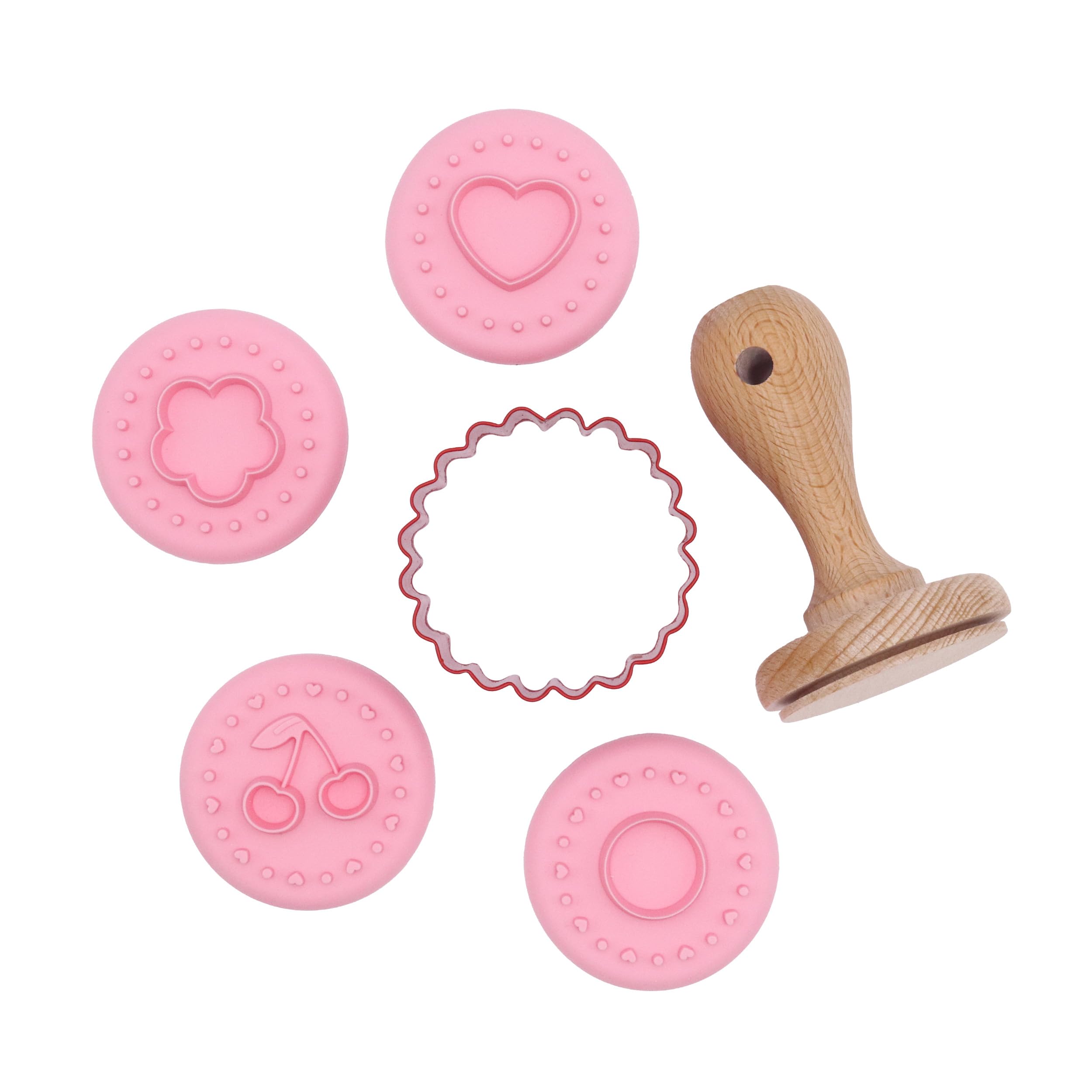 PME Cake Valentines Cookie Embossing Stamp | Jam Sandwich (Set of 6)
