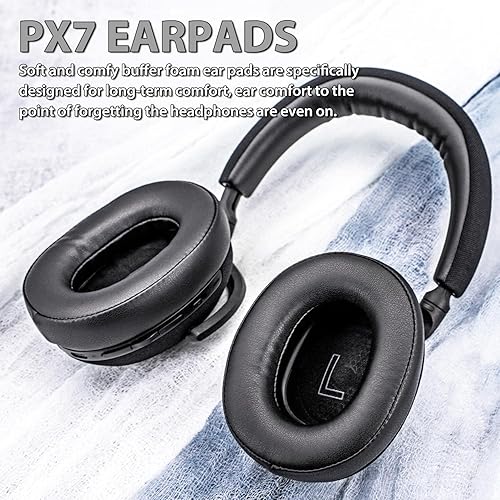 Miniatura 6 de Almohadillas PX7 - TRANSTEK de repuesto de espuma para los oídos compatible con auriculares Bowers  Wilkins Px7 no compatible con PX7 S2 y PX8 cuero