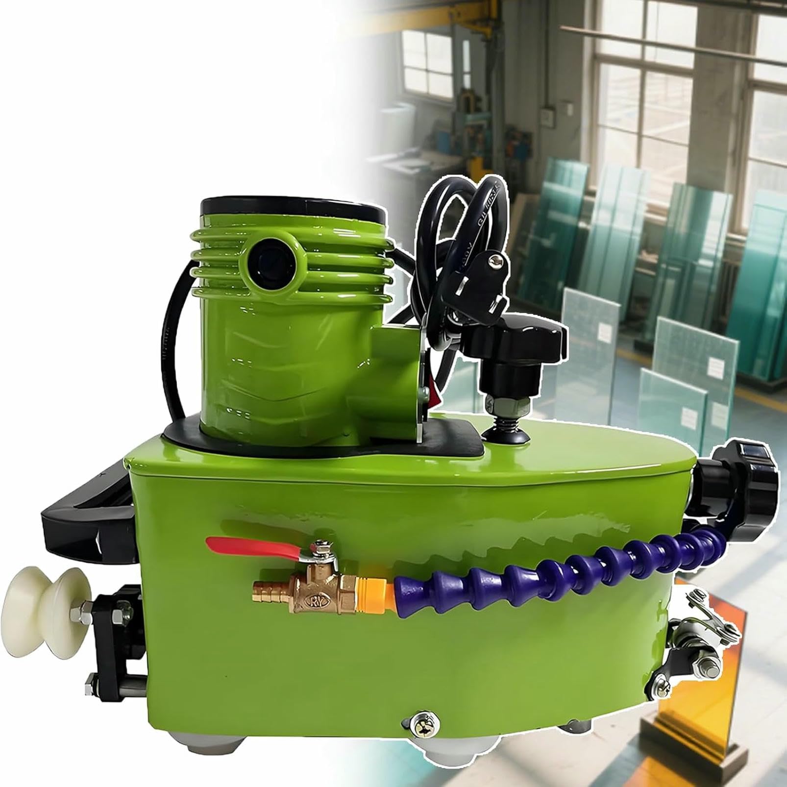 Machine de bordure en verre électrique pour la découpe et le façonnage de vitrage de 12 mm