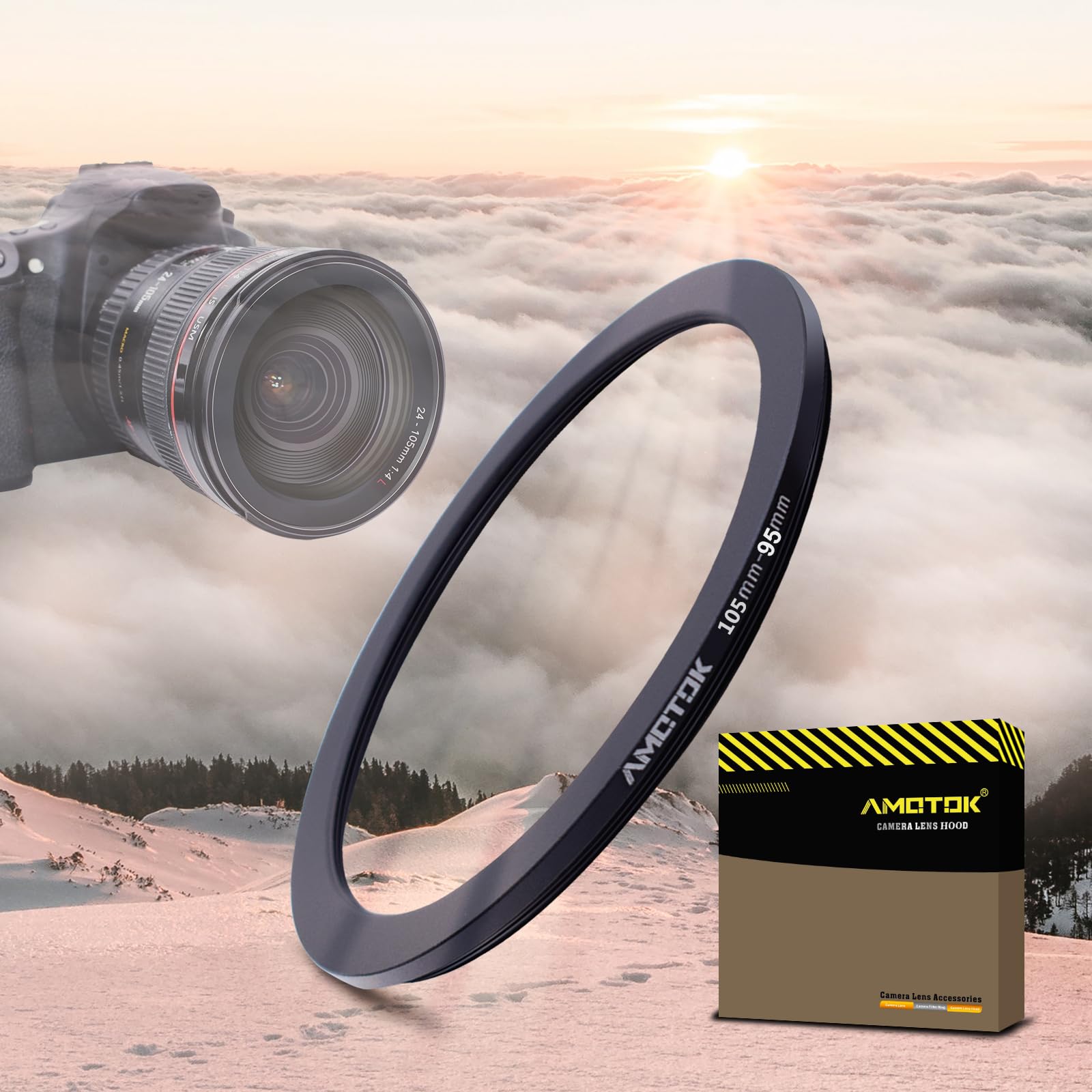 72mm Lens to 52mm Camera Lens Adapter,72mm to 52mm Filter Step-Down Ring Adapter Ring,Compatible All 52mm Filter Accessory — view 109