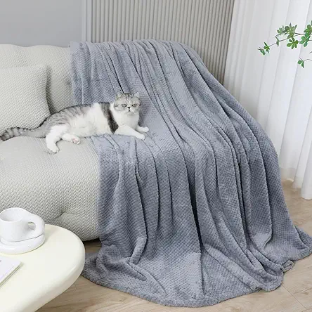 Bedding Flannel Fleece Blanket for Couch Sofa Living...
