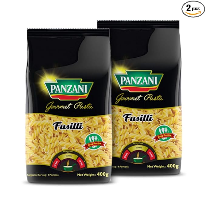 Gourmet Fusilli 100% Durum Wheat Pasta, 2 x 400 g (Pack of 2)